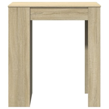 vidaXL Τραπέζι Μπαρ με Ράγες Sonoma Δρυς 95x47x103,5cm Επεξεργ. Ξύλο 1 τεμ.