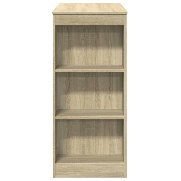 vidaXL Τραπέζι Μπαρ με Ράγες Sonoma Δρυς 95x47x103,5cm Επεξεργ. Ξύλο 1 τεμ.