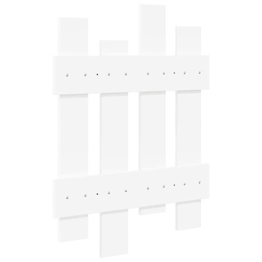 vidaXL Τοίχου Κρεμάστρα Επιτοίχιο Λευκό 60x3x82cm