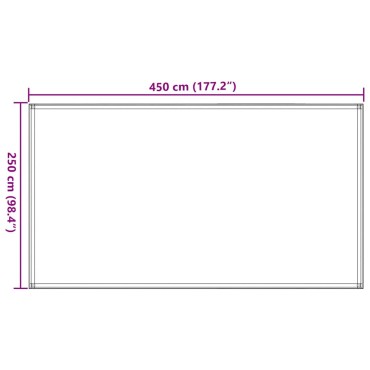 vidaXL Χαλί Σκηνής Ανοιχτό Πράσινο 250 x 450 εκ. από HDPE