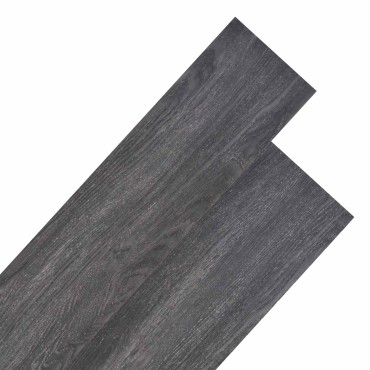 vidaXL Πλάκες Δαπέδου Μαύρο και Λευκό 5,26 τ.μ. 18 τμχ. PVC