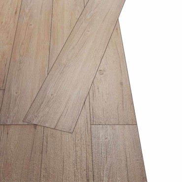 vidaXL Πλάκες Δαπέδου Καφέ Δρυς 5,02 m² 36 τμχ. PVC