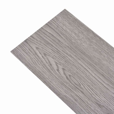 vidaXL Πλάκες Δαπέδου Σκούρο Γκρι 5,02 m² 36 τμχ. PVC