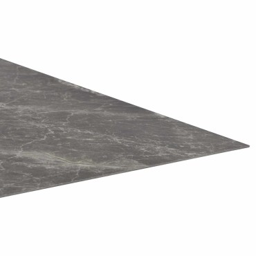 vidaXL Πλάκες Δαπέδου Μαύρο 5,11 τ.μ. 55 τμχ. PVC