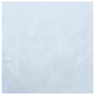 vidaXL Πλάκες Δαπέδου Λευκός 5,11 τ.μ. 55 τμχ. PVC