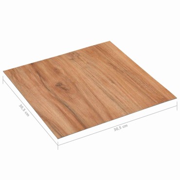 vidaXL Πλάκες Δαπέδου Ανοιχτό Ξύλο 5,11 τ.μ. 55 τεμ. PVC