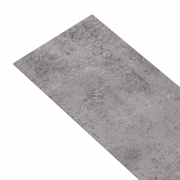 vidaXL Πλάκες Δαπέδου Καφέ Τσιμέντο 5,02 m² 36 τμχ. PVC