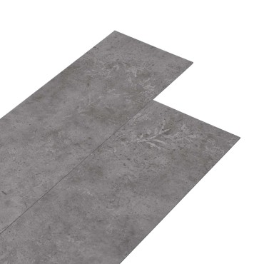 vidaXL Πλάκες Δαπέδου Σκυρόχρωμο Γκρι 5,02 m² 36 τμχ. PVC