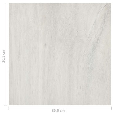 vidaXL Πλάκες Δαπέδου Κρεμ 5,11 τ.μ. 55 τμχ. PVC