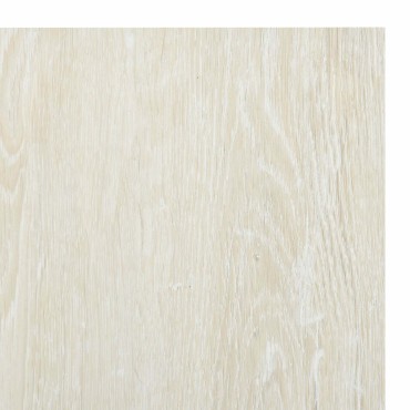 vidaXL Πλάκες Δαπέδου Λευκό κρεμ 5,11 τ.μ. 55 τμχ. PVC