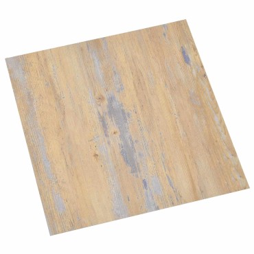 vidaXL Πλάκες Δαπέδου Καφέ και Γκρίζο 5,11 τ.μ. 55 τμχ. PVC