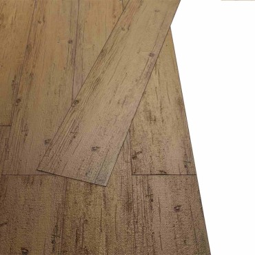 vidaXL Πλάκες Δαπέδου Καρυδιά Καφέ 2,51 m² 18 τμχ. PVC