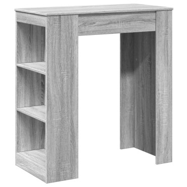 vidaXL Τραπέζι Μπαρ Γκρι Sonoma 95x47x103,5cm από Επεξεργ. Ξύλο 1 τεμ.