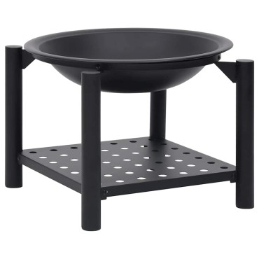vidaXL Τζάκι Εξωτερικού Χώρου 54 x 54 x 55 εκ. Ατσάλινο με Σκαλιστήρι