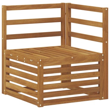 vidaXL Σειρά Καναπέ Εξωτερικού 10 τεμ. Φυσικό 59x59x37cm
