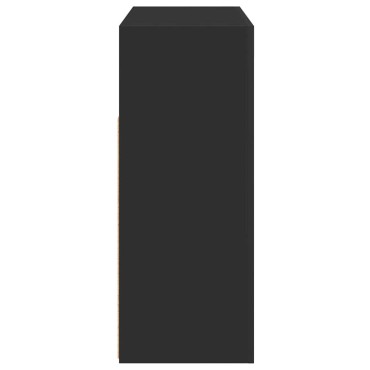 vidaXL Μπουφές με LED Μαύρος 115,5x30x75cm 1 τεμ.