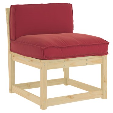 vidaXL Μαξιλάρι Κόκκινο 70x40x12cm Ύφασμα Όξφορντ