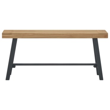 vidaXL Παγκάκι από Μασίφ Ξύλο Teak 110x30x50cm 1 τεμ.