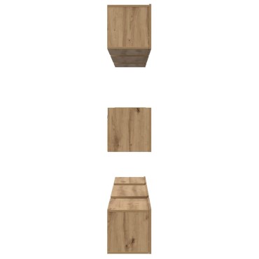 vidaXL Σετ επίπλου τηλεόρασης 8 τμχ. Artisan Oak Επεξεργασμένο Ξύλο