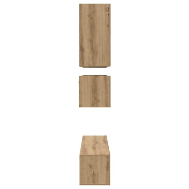 vidaXL Σετ επίπλου τηλεόρασης 8 τμχ. Artisan Oak Επεξεργασμένο Ξύλο