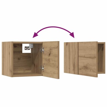 vidaXL Σετ επίπλου τηλεόρασης 6 τμχ. Artisan Oak Επεξεργασμένο Ξύλο