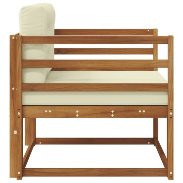 vidaXL Μεσαίος καναπές εξωτερικού χώρου Φυσικό