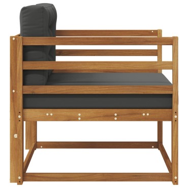 vidaXL Μεσαίος καναπές εξωτερικού χώρου Φυσικό