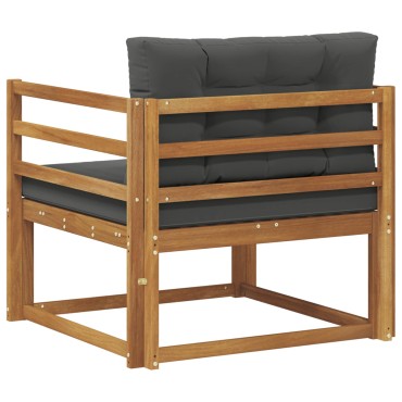 vidaXL Μεσαίος καναπές εξωτερικού χώρου Φυσικό