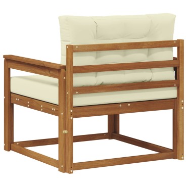 vidaXL Μεσαίος καναπές εξωτερικού χώρου Φυσικό