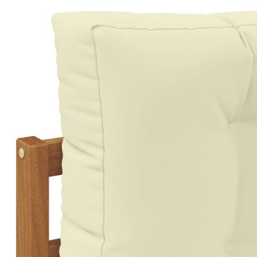 vidaXL Μεσαίος καναπές εξωτερικού χώρου Φυσικό