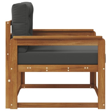 vidaXL Μεσαίος καναπές εξωτερικού χώρου Φυσικό