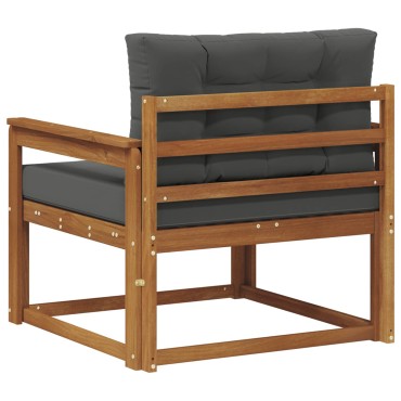 vidaXL Μεσαίος καναπές εξωτερικού χώρου Φυσικό