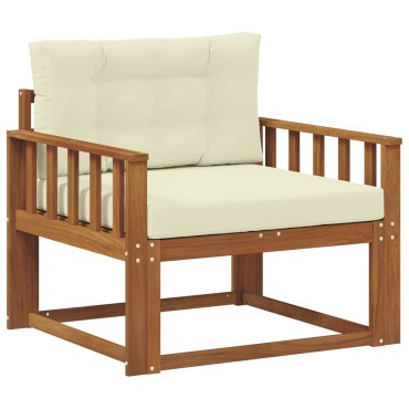 vidaXL Μεσαίος καναπές εξωτερικού χώρου Φυσικό