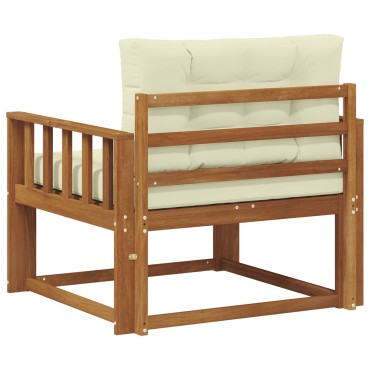 vidaXL Μεσαίος καναπές εξωτερικού χώρου Φυσικό