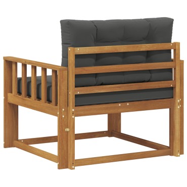 vidaXL Μεσαίος καναπές εξωτερικού χώρου Φυσικό