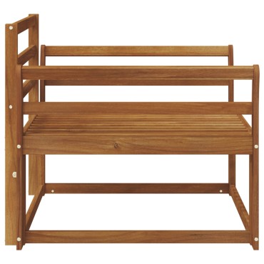 vidaXL Μεσαίος καναπές εξωτερικού χώρου Φυσικό