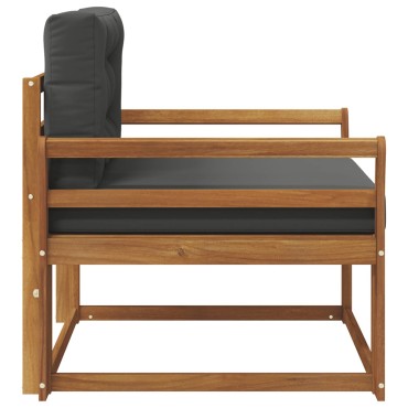 vidaXL Μεσαίος καναπές εξωτερικού χώρου Φυσικό