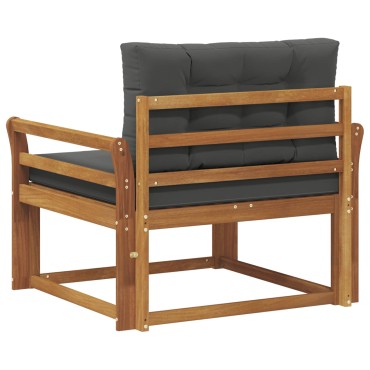 vidaXL Μεσαίος καναπές εξωτερικού χώρου Φυσικό