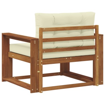 vidaXL Μεσαίος καναπές εξωτερικού χώρου Φυσικό