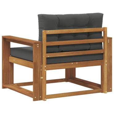 vidaXL Μεσαίος καναπές εξωτερικού χώρου Φυσικό