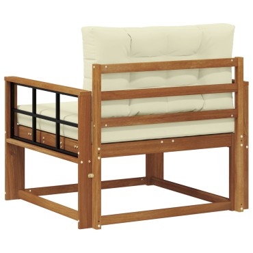 vidaXL Μεσαίος καναπές εξωτερικού χώρου Φυσικό