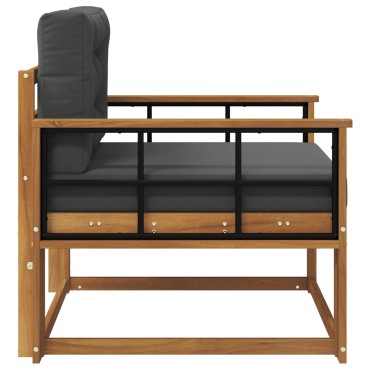 vidaXL Μεσαίος καναπές εξωτερικού χώρου Φυσικό