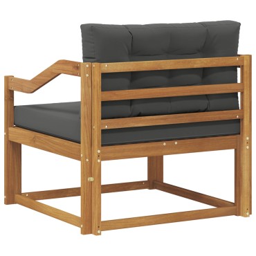 vidaXL Μεσαίος καναπές εξωτερικού χώρου Φυσικό