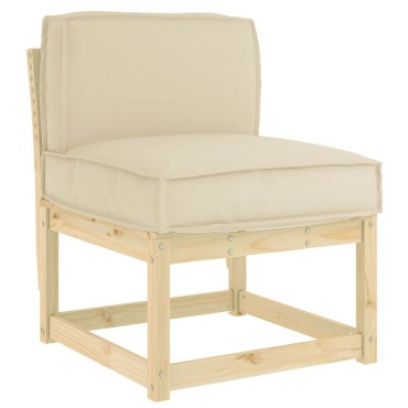 vidaXL Μαξιλάρι Μπεζ 60x40x12cm Ύφασμα Όξφορντ