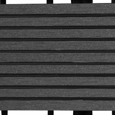 vidaXL Πλάκα Κατασκευής 11 τμχ. Γκρι 30 x 30 cm WPC