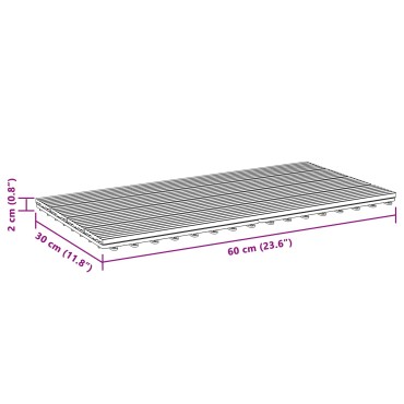 vidaXL Πλάκα Κατασκευής 6 τμχ. Γκρι 60 x 30 cm WPC