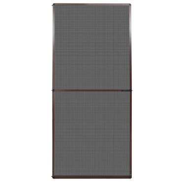 vidaXL Ανοιγόμενη Οθόνη Εντόμων Καφέ και Μαύρο 100 x 215 cm