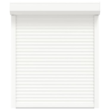 vidaXL Ρολό εισόδου Λευκός 100 x 130 cm Αλουμίνιο και Πολυουρεθάνη