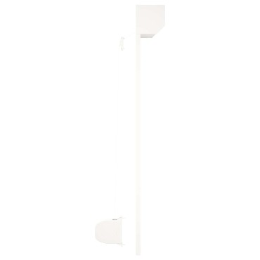 vidaXL Ρολό εισόδου Λευκός 100 x 130 cm Αλουμίνιο και Πολυουρεθάνη