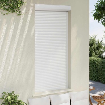 vidaXL Ρολό εισόδου Λευκός 100 x 210 cm Αλουμίνιο και Πολυουρεθάνη